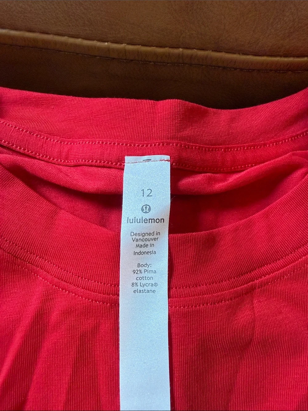 NWT Lululemon Adapt to You Tank Sz 12 Dark Red Waist Length